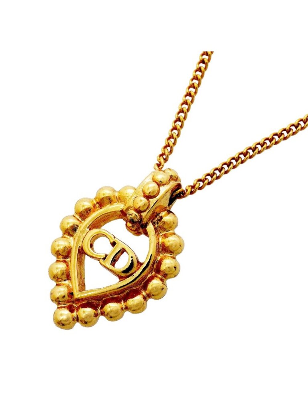 Dior Necklace CD Logo Gold Plated